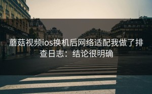 蘑菇视频ios换机后网络适配我做了排查日志：结论很明确
