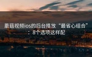 蘑菇视频ios的后台播放“最省心组合”：8个选项这样配